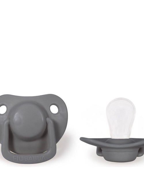 Set de 2 chupetes anatómicos de silicona 0-6m | Filibabba - Kiabi