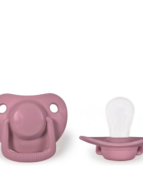 Set de 2 chupetes anatómicos de silicona 0-6m | Filibabba - Kiabi