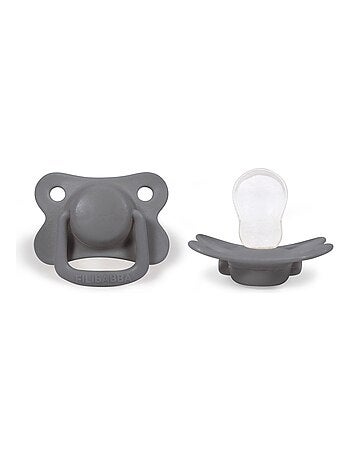 Set de 2 chupetes anatómicos de silicona 6 meses y más | Filibabba
