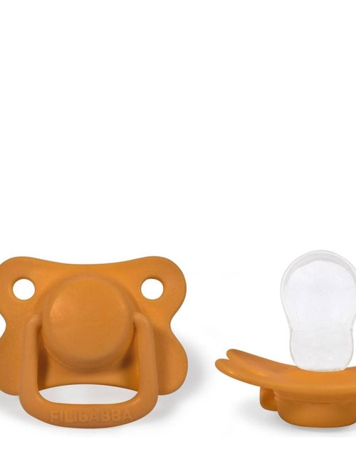 Set de 2 chupetes anatómicos de silicona 6 meses y más | Filibabba - Kiabi