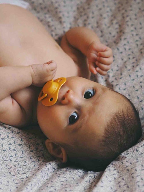 Set de 2 chupetes anatómicos de silicona 6 meses y más | Filibabba - Kiabi
