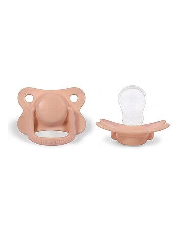 Set de 2 chupetes anatómicos de silicona 6 meses y más | Filibabba