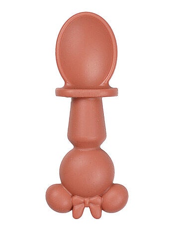 Set de 2 cubiertos de silicona Thermobaby Minnie Baby cuchara y tenedor