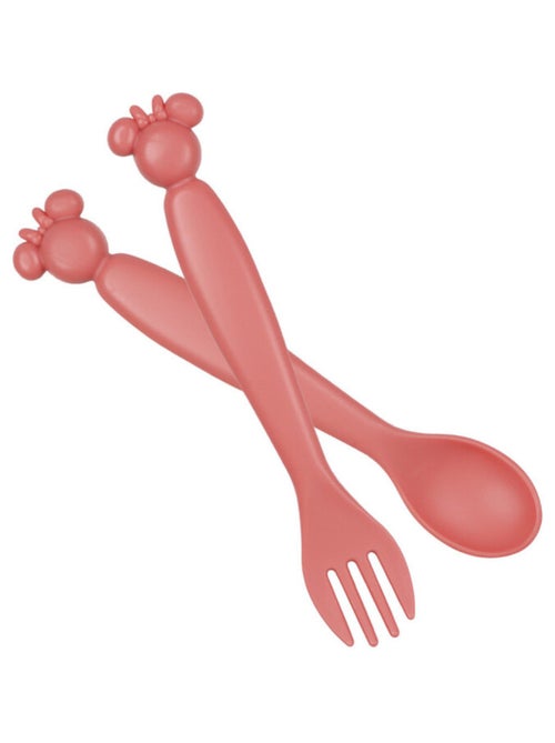 Set de 2 cubiertos infantiles Minnie Thermobaby de plástico sin BPA - Kiabi