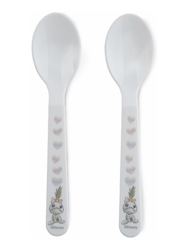 Set de 2 cucharas para bebé Disney Lilo & Stitch con estuche de transporte Violeta - Kiabi