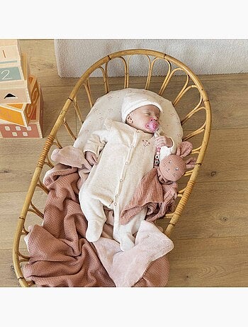 Set de 2 sábanas bajeras para moisés de bebé certificadas oeko-tex® standard 100