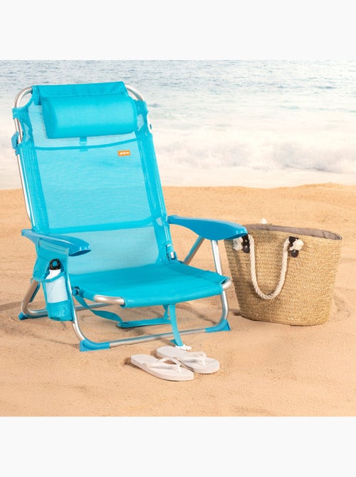 Set de 2 sillas de playa baja plegables multiposición 51x45x76 cm aktive - Kiabi