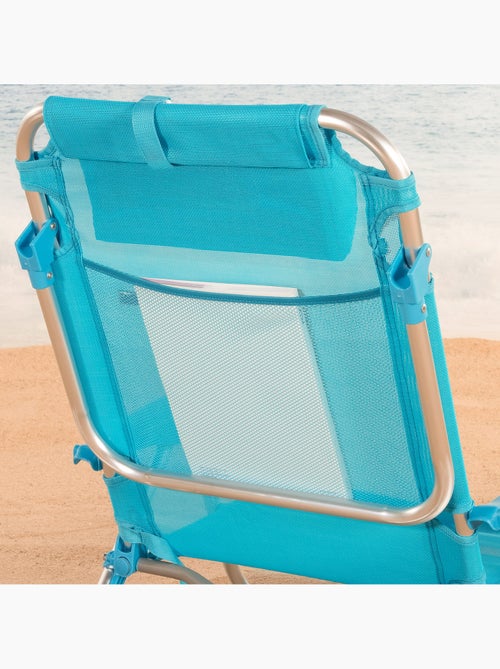 Set de 2 sillas de playa baja plegables multiposición 51x45x76 cm aktive - Kiabi