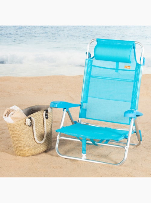 Set de 2 sillas playa baja multiposición 47x49x82 cm aktive - Kiabi