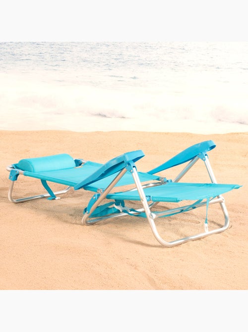 Set de 2 sillas playa baja multiposición 47x49x82 cm aktive - Kiabi