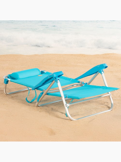 Set de 2 sillas playa baja multiposición 47x49x82 cm aktive - Kiabi