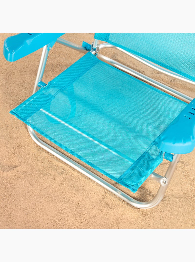 Set de 2 sillas playa baja multiposición 47x49x82 cm aktive Azul - Kiabi