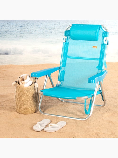 Set de 2 sillas playa baja multiposición 48x46x84 cm aktive - Kiabi