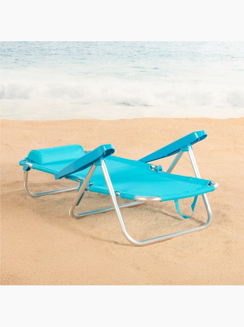Set de 2 sillas playa baja multiposición 48x46x84 cm aktive - Kiabi