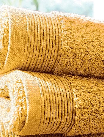 Set de 2 toallas de invitados de felpa