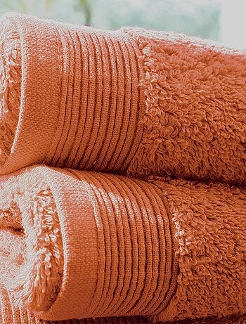 Set de 2 toallas de invitados de felpa