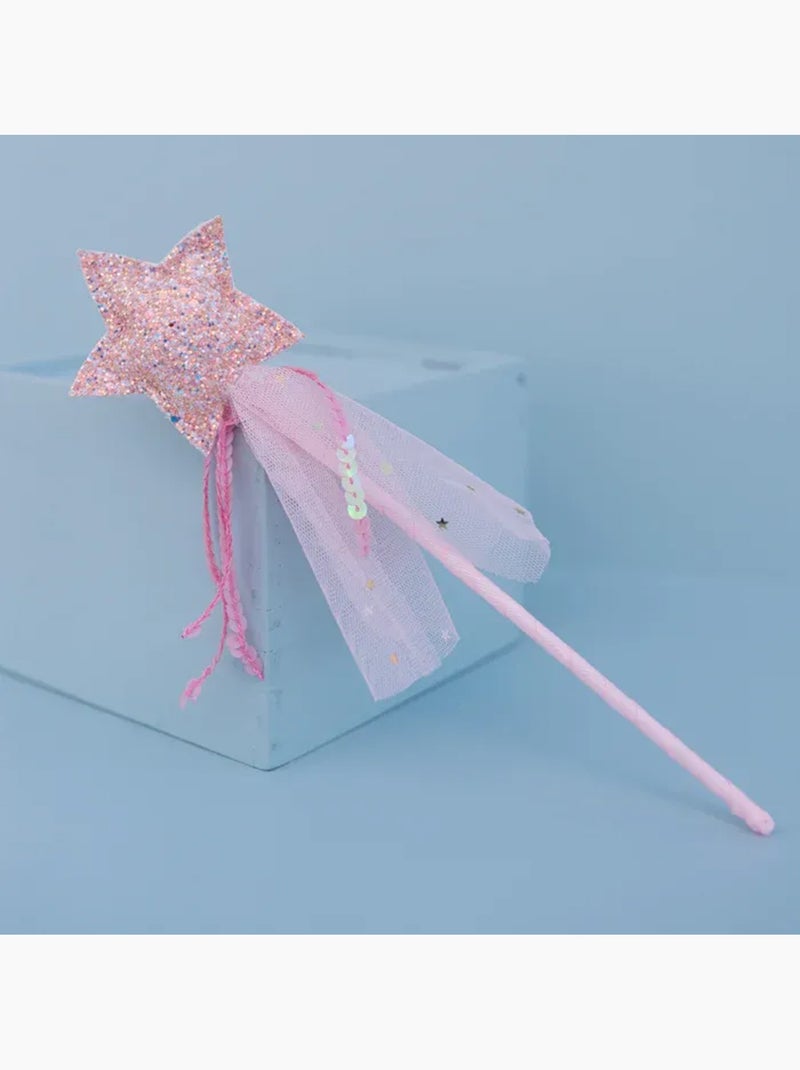 Set de 2 varitas mágicas unicornio y estrella | Great Pretenders Rosa - Kiabi