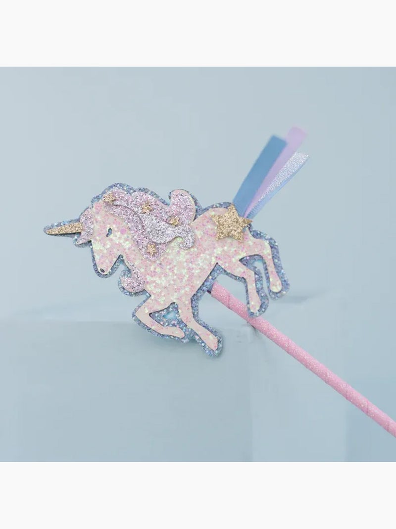 Set de 2 varitas mágicas unicornio y estrella | Great Pretenders Rosa - Kiabi