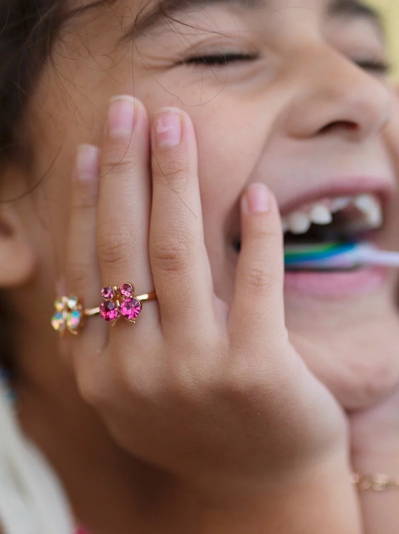 Set de 3 anillos con mariposas brillantes | Great Pretenders Multicolor - Kiabi
