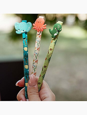 Set de 3 bolígrafos de gel borrables | sassi junior