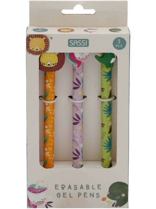 Set de 3 bolígrafos de gel borrables | sassi junior - Kiabi Set de 3 bolígrafos de gel borrables | sassi junior - Kiabi