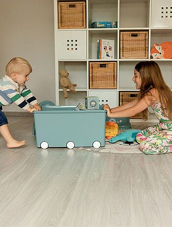 Pack de 3 baúles de almacenamiento PLAYBOX maxi con ruedas Thermobaby