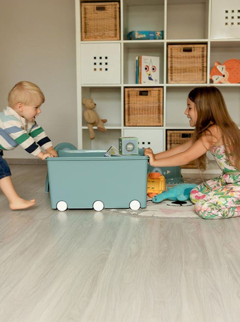 Set de 3 cajas de almacenaje PLAYBOX - MAXI Turquesa - Kiabi