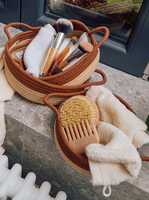 Set de 3 cestas con cuerda - Kiabi