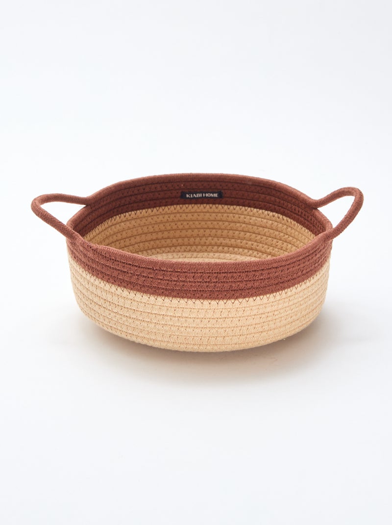 Set de 3 cestas con cuerda Marron - Kiabi