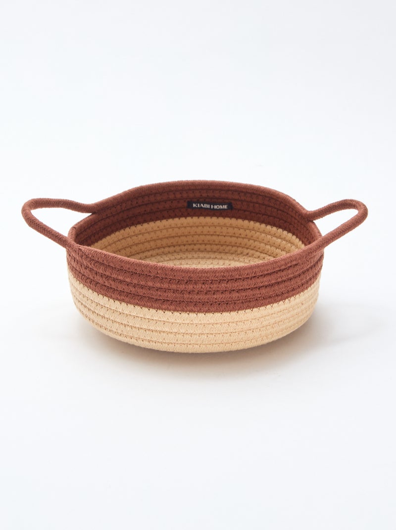 Set de 3 cestas con cuerda Marron - Kiabi