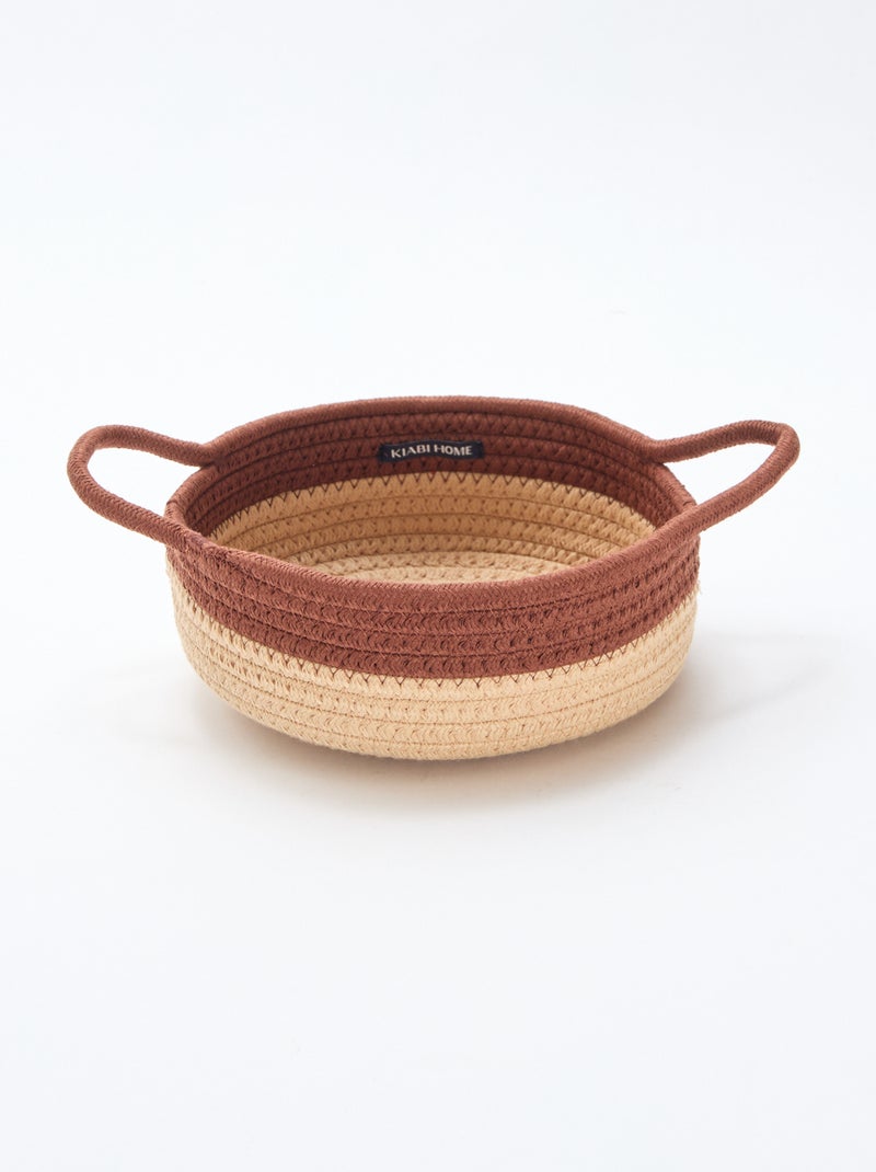 Set de 3 cestas con cuerda Marron - Kiabi