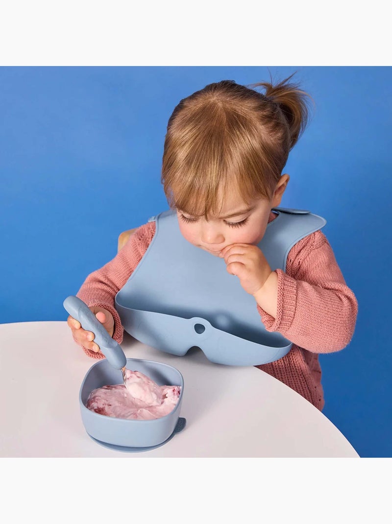 Set de 3 cubiertos ergonómicos de acero inoxidable para niño | b.box Azul - Kiabi