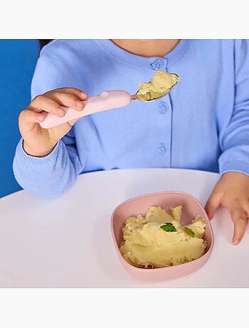 Set de 3 cubiertos ergonómicos de acero inoxidable para niño | b.box