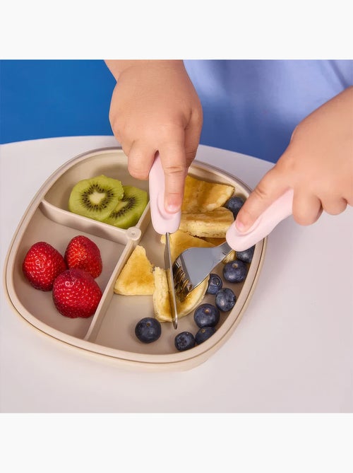 Set de 3 cubiertos ergonómicos de acero inoxidable para niño | b.box - Kiabi Set de 3 cubiertos ergonómicos de acero inoxidable para niño | b.box - Kiabi