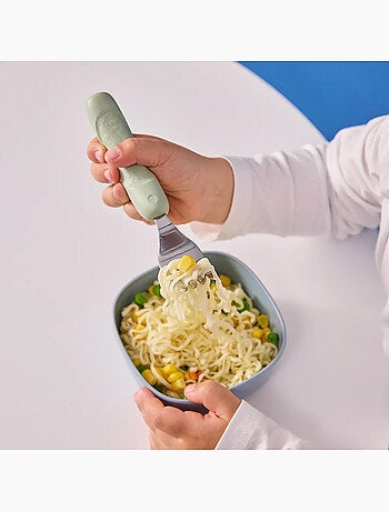 Set de 3 cubiertos ergonómicos de acero inoxidable para niño | b.box