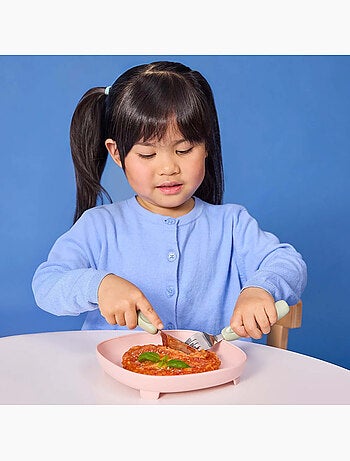Set de 3 cubiertos ergonómicos de acero inoxidable para niño | b.box