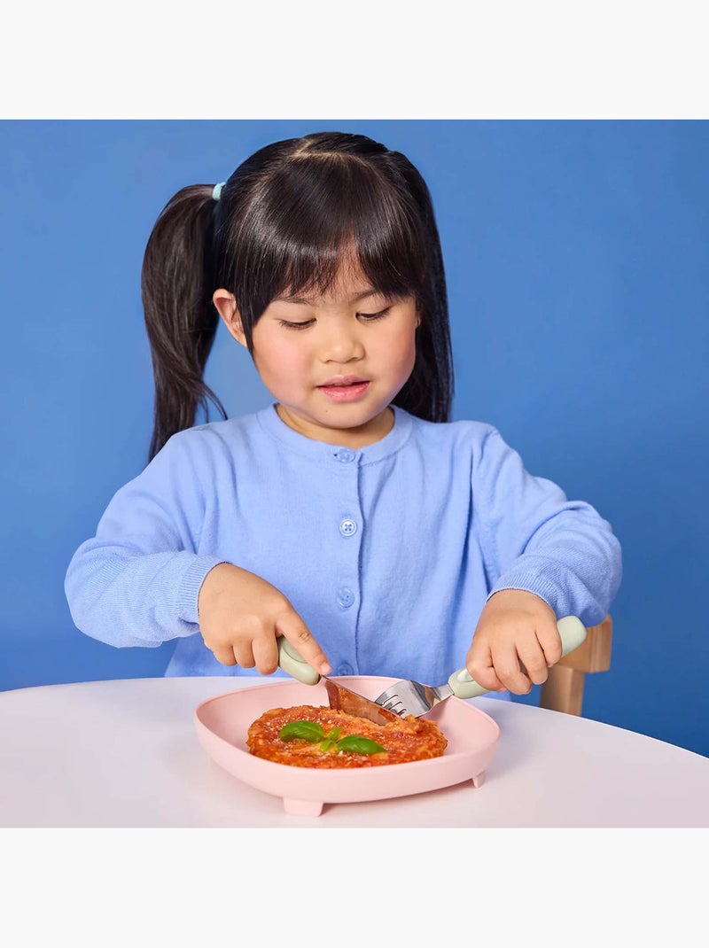 Set de 3 cubiertos ergonómicos de acero inoxidable para niño | b.box Verde - Kiabi