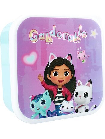 Set de 3 fiambreras - Gabby's Dollhouse - Fiambreras para comidas - Apilables