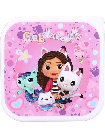 Set de 3 fiambreras - Gabby's Dollhouse - Fiambreras para comidas - Apilables