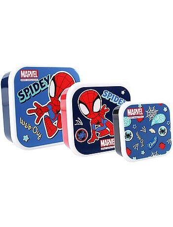 Set de 3 fiambreras - Spidey y sus Amigos – Snackbox Spider-Man - 3 en 1