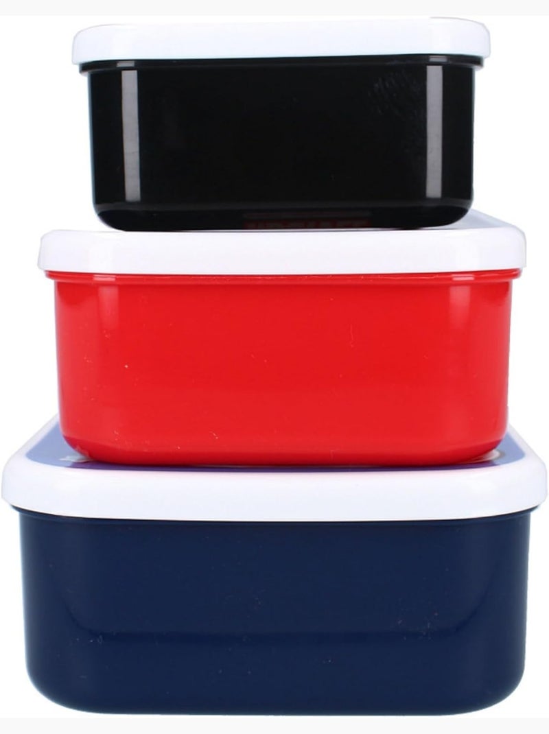 Set de 3 fiambreras - Spidey y sus Amigos – Snackbox Spider-Man - 3 en 1 Azul Rojo - Kiabi