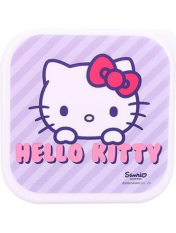 Set de 3 fiambreras para niños - Hello Kitty – Fiambreras para comidas - Apilables