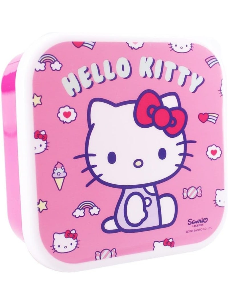 Set de 3 fiambreras para niños - Hello Kitty – Fiambreras para comidas - Apilables Rosa - Kiabi