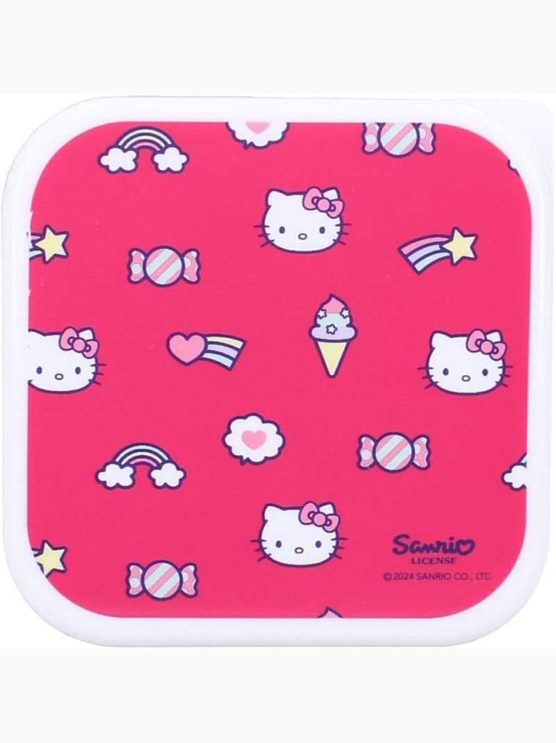 Set de 3 fiambreras para niños - Hello Kitty – Fiambreras para comidas - Apilables Rosa - Kiabi