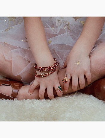 Set de 3 pulseras de rubí rojo | Great Pretenders