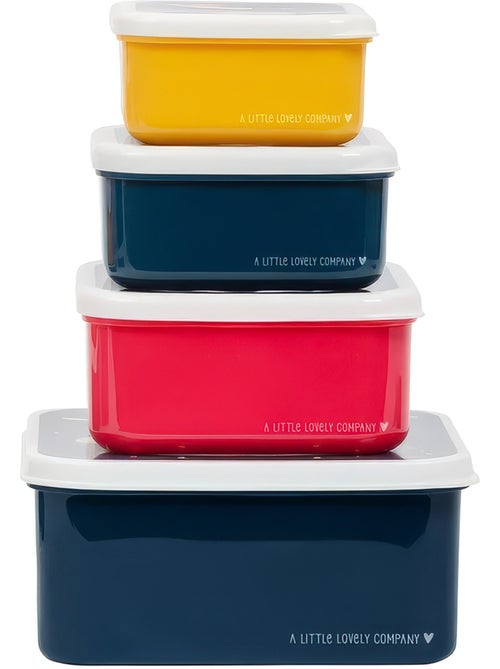Set de 4 cajas para snacks | a little lovely company - Kiabi Set de 4 cajas para snacks | a little lovely company - Kiabi