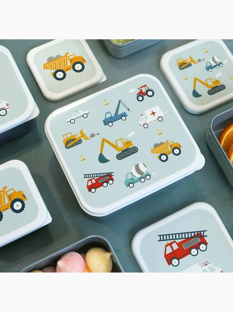 Set de 4 cajas para snacks | A Little Lovely Company Gris - Kiabi