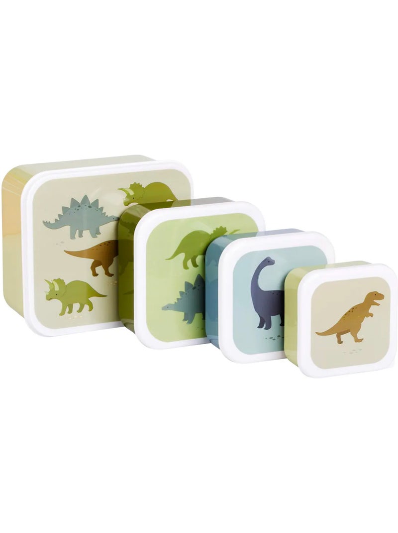Set de 4 cajas para snacks | a little lovely company Verde - Kiabi