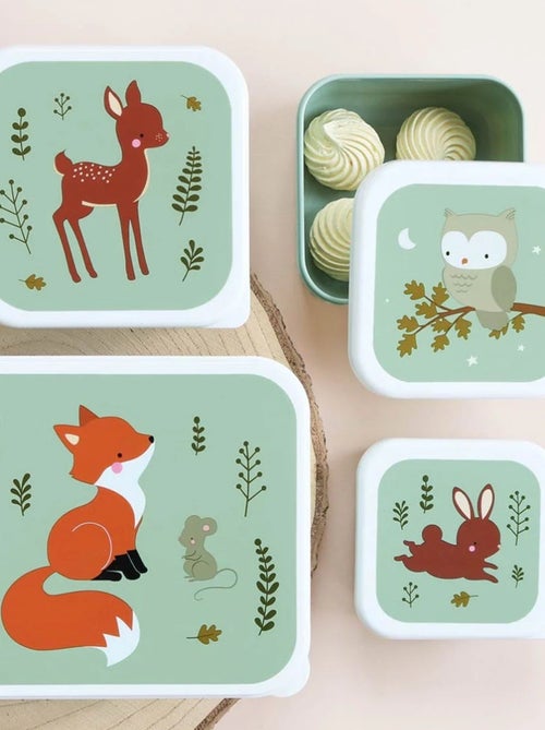 Set de 4 cajas para snacks | A Little Lovely Company - Kiabi