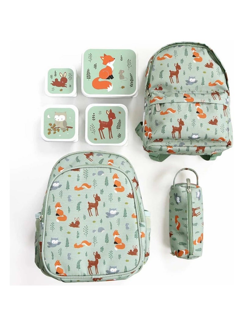 Set de 4 cajas para snacks | A Little Lovely Company Verde agua - Kiabi